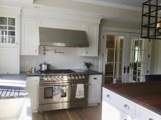 Interior, Kitchen, Wood Texture Flooring, Recessed Lighting, Stainless Steel Appliances