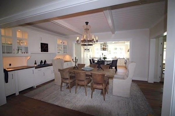 Interior, Wood Texture Flooring, Recessed Lighting, Living room, Dining room, Chandelier
