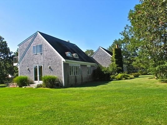 Exterior, Facade, Brick Facade, Backyard, Cape Cod