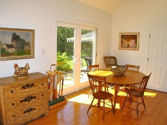 Interior, Wood Texture Flooring, Dining room