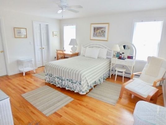 Interior, Bedroom, Wood Texture Flooring, Home Office