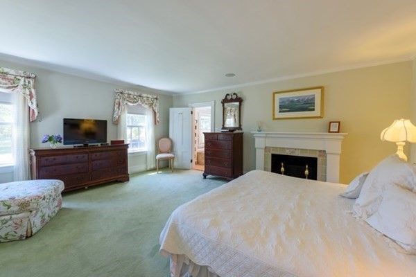 Interior, Bedroom, Recessed Lighting, Fireplace