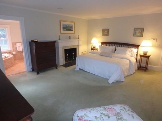 Interior, Bedroom, Recessed Lighting, Fireplace