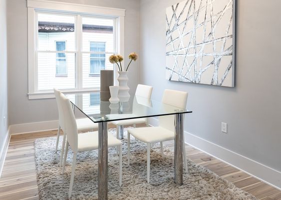 Dining room, Interior, Wood Texture Flooring