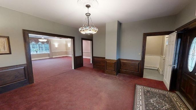 Empty room, Interior, Pendant Lights