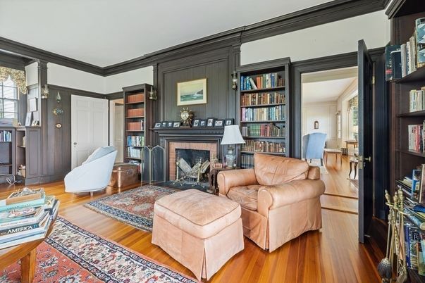 Fireplace, Interior, Wood Texture Flooring
