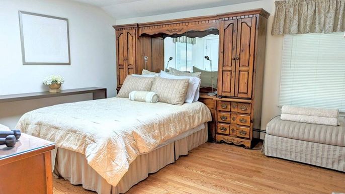 Bedroom, Interior, Wood Texture Flooring