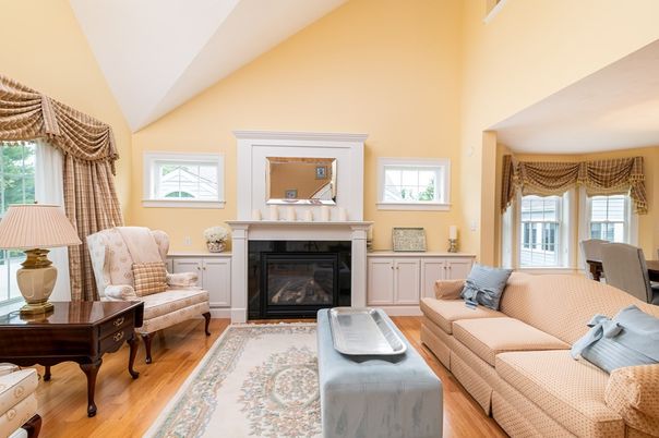 Fireplace, Interior, Living room, Wood Texture Flooring