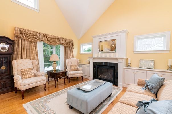 Fireplace, Interior, Living room, Wood Texture Flooring