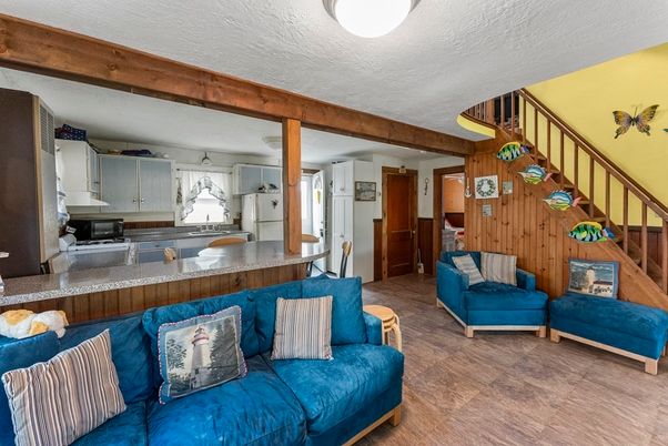 Interior, Kitchen, Living room, Wooden Walls