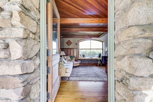 Interior, Living room, Stone Walls, Wooden Beams, Wooden Ceilings, Wood Texture Flooring