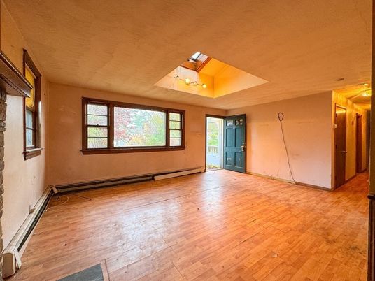 Empty room, Interior, Wood Texture Flooring