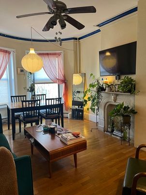 Dining room, Interior, Wood Texture Flooring