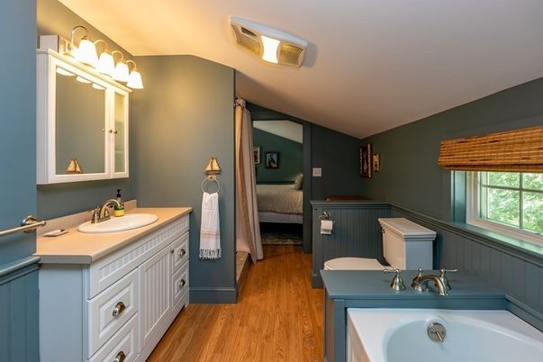 Bathroom, Bedroom, Dual Sink Vanities, Interior, Wood Texture Flooring