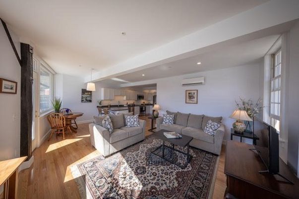 Dining room, Interior, Kitchen, Living room, Pendant Lights, Recessed Lighting, Stainless Steel Appliances, Wood Texture Flooring