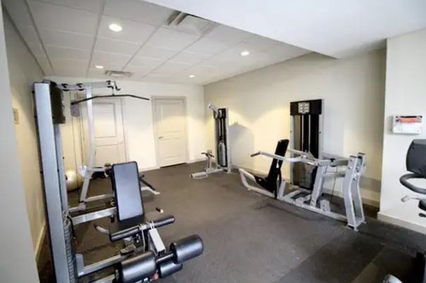 Fitness Equipment, Gym, Interior, Recessed Lighting