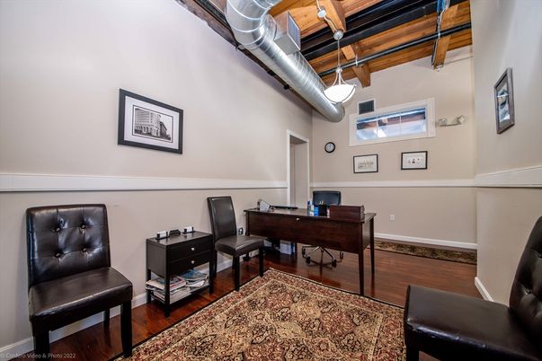 Home Office, Interior, Wooden Beams, Wood Texture Flooring