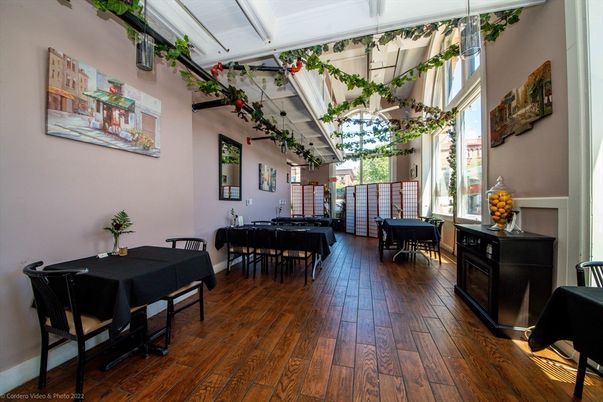 Dining room, Interior, Wood Texture Flooring