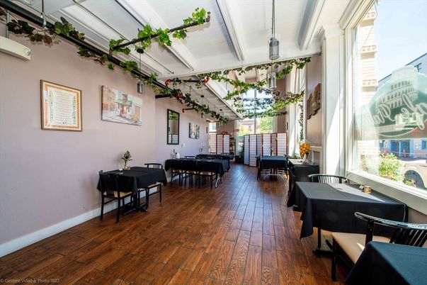 Dining room, Interior, Wood Texture Flooring