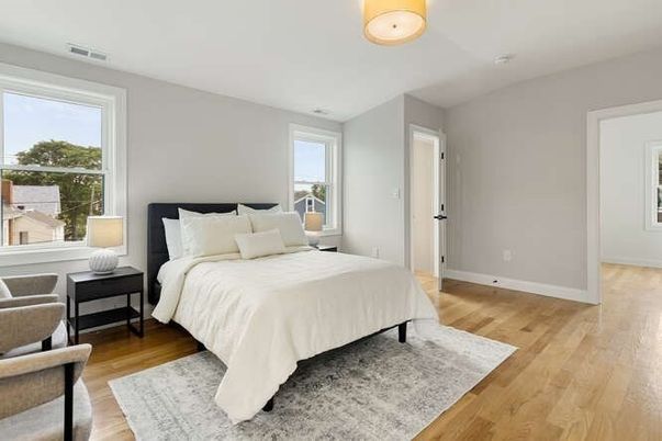 Bedroom, Interior, Wood Texture Flooring