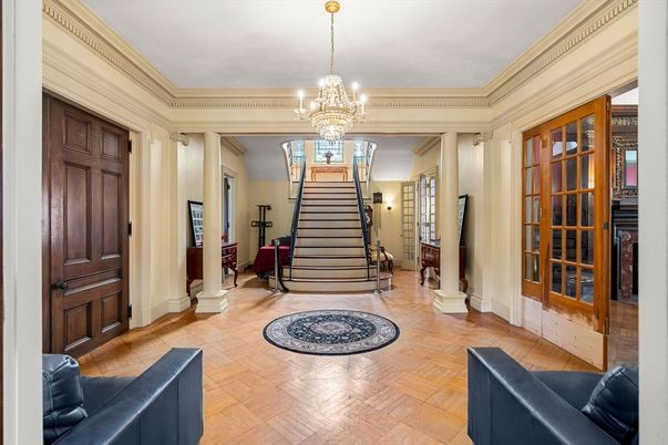 Chandelier, Interior, Wood Texture Flooring