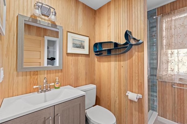 Bathroom, Interior, Wooden Walls