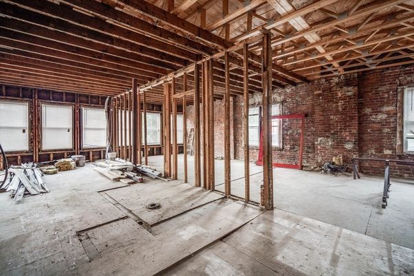 Interior, Stone Walls, Wooden Beams