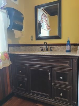 Bathroom, Interior, Wood Texture Flooring