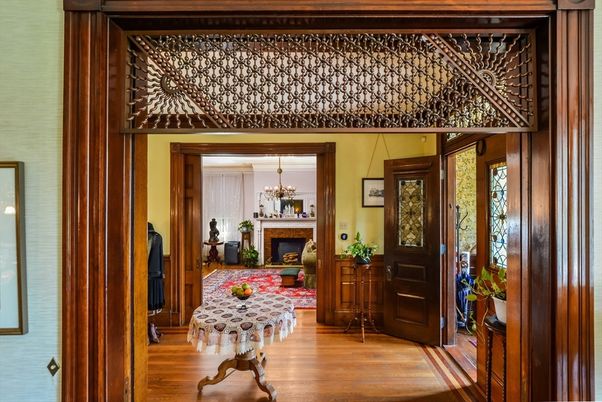 Chandelier, Fireplace, Interior, Wood Texture Flooring