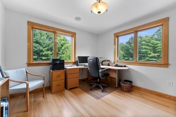 Home Office, Interior, Wood Texture Flooring
