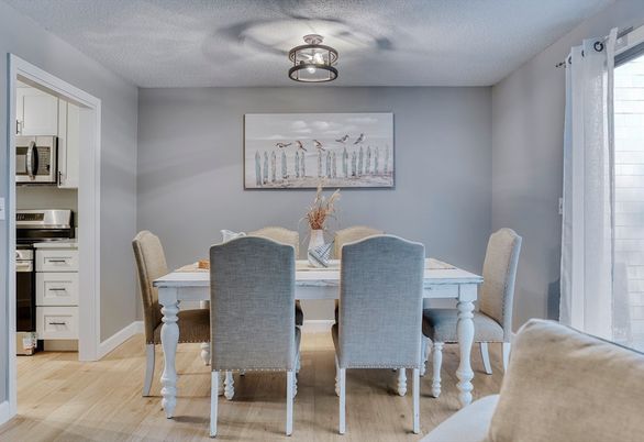Dining room, Interior, Wood Texture Flooring