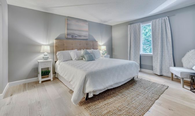 Bedroom, Interior, Wood Texture Flooring