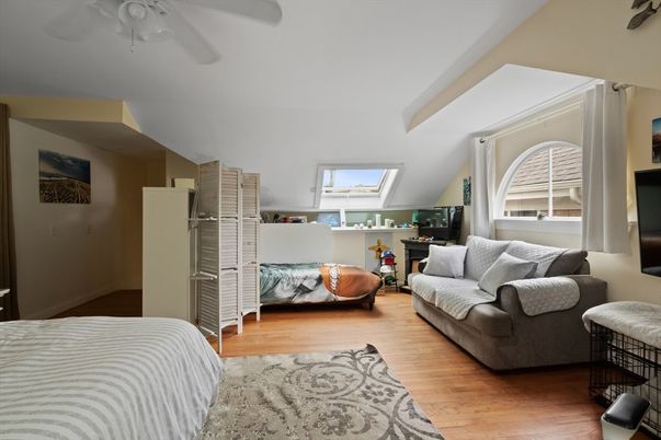 Bedroom, Fireplace, Interior, Living room, Wood Texture Flooring