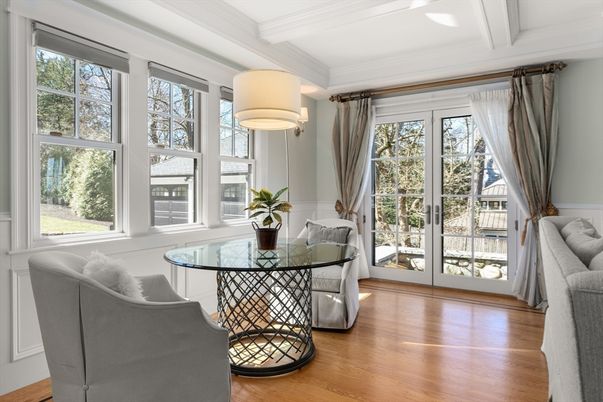 Dining room, Interior, Wood Texture Flooring