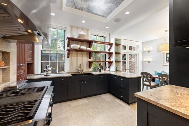 Interior, Kitchen, Pendant Lights, Recessed Lighting, Stainless Steel Appliances