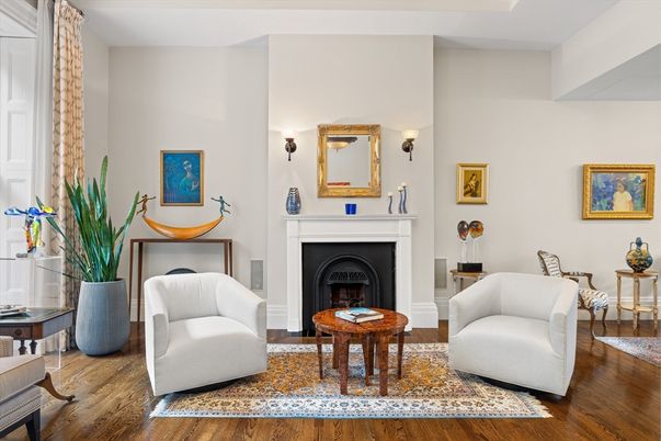 Fireplace, Interior, Wood Texture Flooring