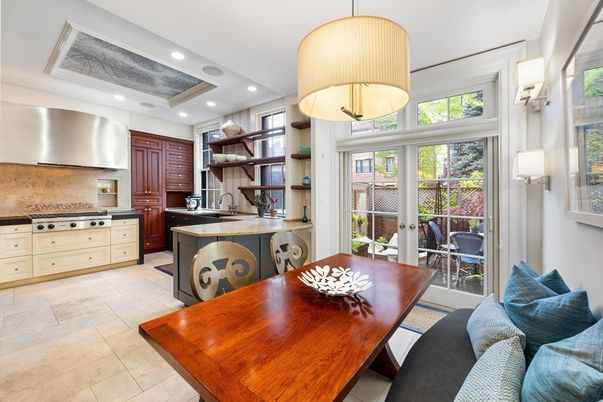 Dining room, Interior, Kitchen, Recessed Lighting, Stainless Steel Appliances