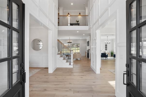 Chandelier, Interior, Pendant Lights, Recessed Lighting, Wood Texture Flooring