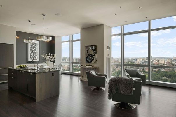 Interior, Pendant Lights, Recessed Lighting, Wood Texture Flooring