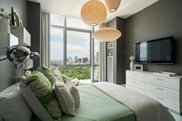 Bedroom, Interior, Pendant Lights