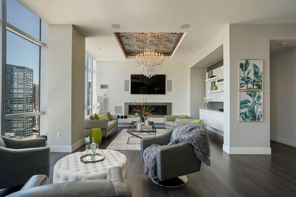Chandelier, Fireplace, Interior, Living room, Wood Texture Flooring