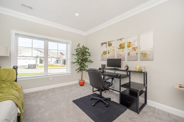 Home Office, Interior, Recessed Lighting