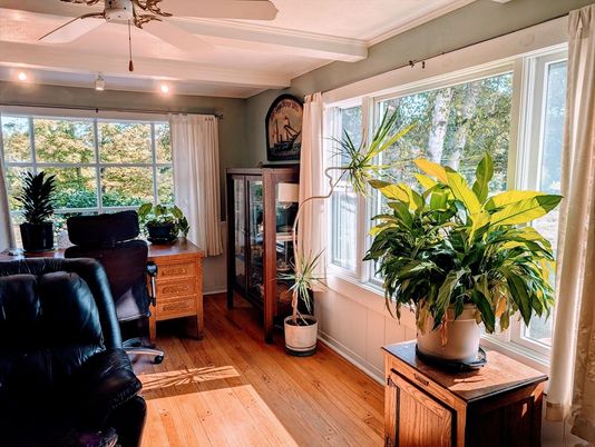Home Office, Interior, Wood Texture Flooring
