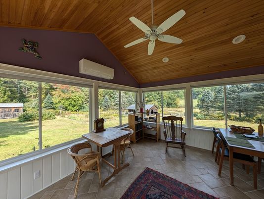 Dining room, Interior, Sun Room, Wooden Ceilings