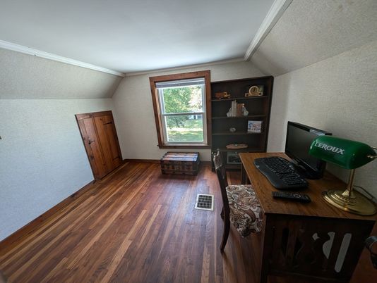 Home Office, Interior, Wood Texture Flooring