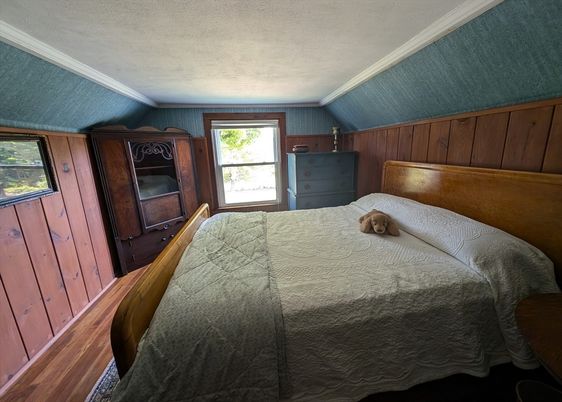 Bedroom, Interior, Wood Texture Flooring, Wooden Walls