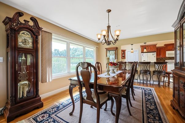 Chandelier, Dining room, Interior, Kitchen, Wood Texture Flooring