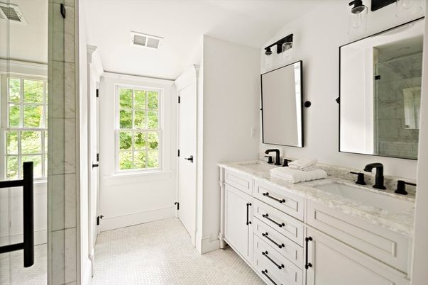 Bathroom, Dual Sink Vanities, Interior, Marble Walls