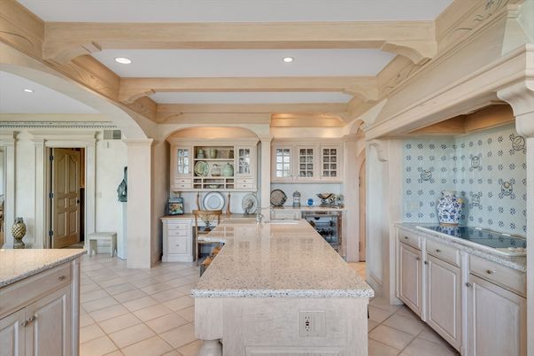 Interior, Kitchen, Recessed Lighting, Wooden Beams