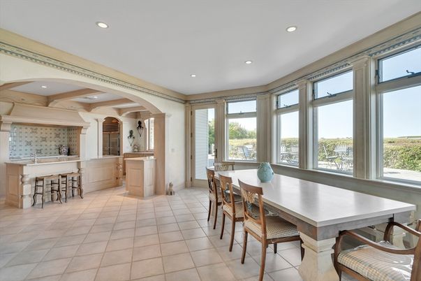 Dining room, Interior, Kitchen, Recessed Lighting